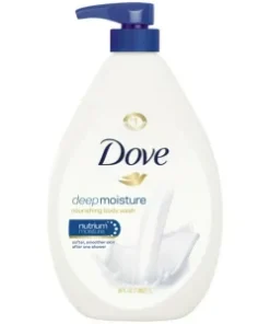 Dove Beauty Body Wash with Pump Deep Moisture Nourishing for Dry Skin – 34 fl oz