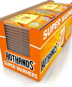 HotHands Body & Hand Super Warmers - Long Lasting Safe Natural Odorless Air Activated Warmers - 18 Hours of Heat - 40 Warmers